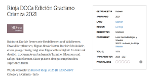 Preview: Leza Garcia Edición Graciano Crianza Rioja DOCa, 2021 Preview: Leza Garcia Edición Graciano Crianza Rioja DOCa, 2021